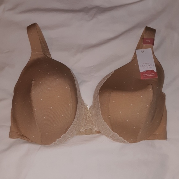 Cacique Intimates Womens Size 40 DD White Smooth Lightly Lined Full Coverage Bra